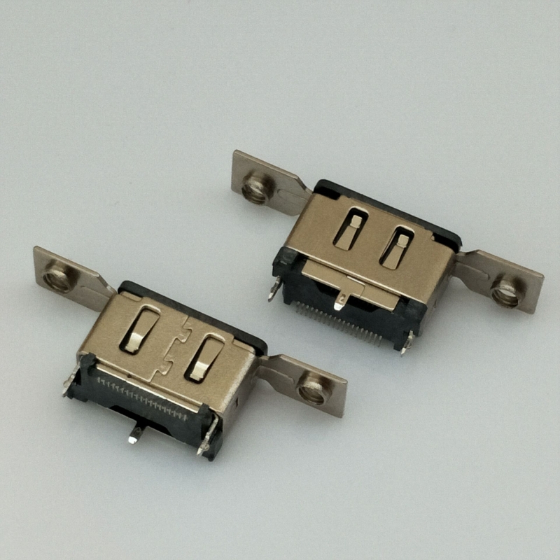 HDMI 180度贴片母座